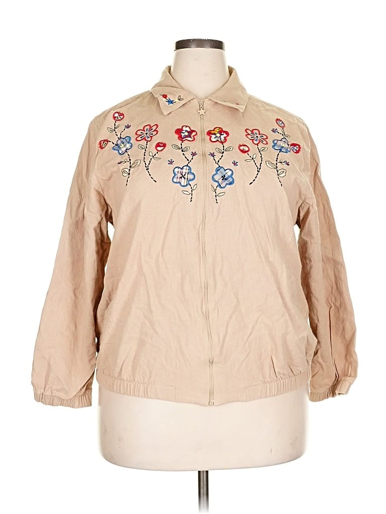 Pre-owned Alfred Dunner Jacket In Brown