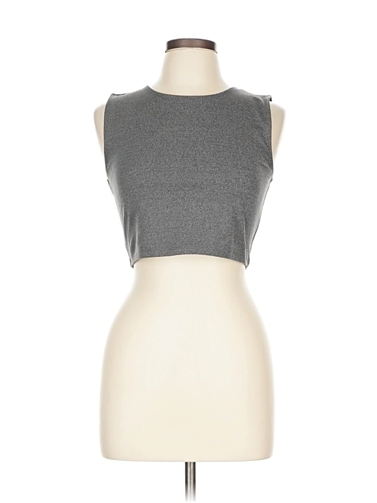 Pre-owned Yogalicious Sleeveless T-shirt In Gray