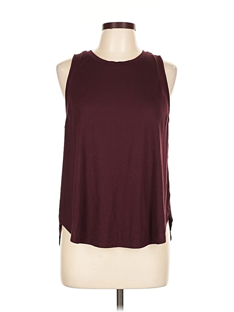 Pre-owned Active By Old Navy Sleeveless T-shirt In Burgundy