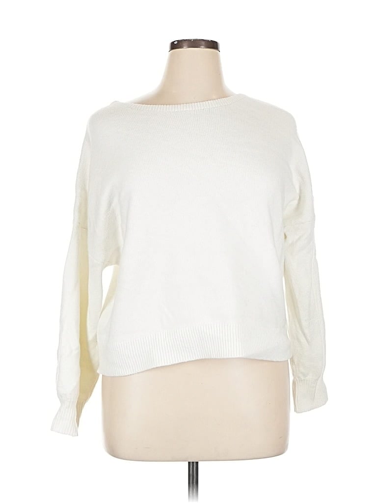Pre-owned Old Navy Pullover Sweater In White