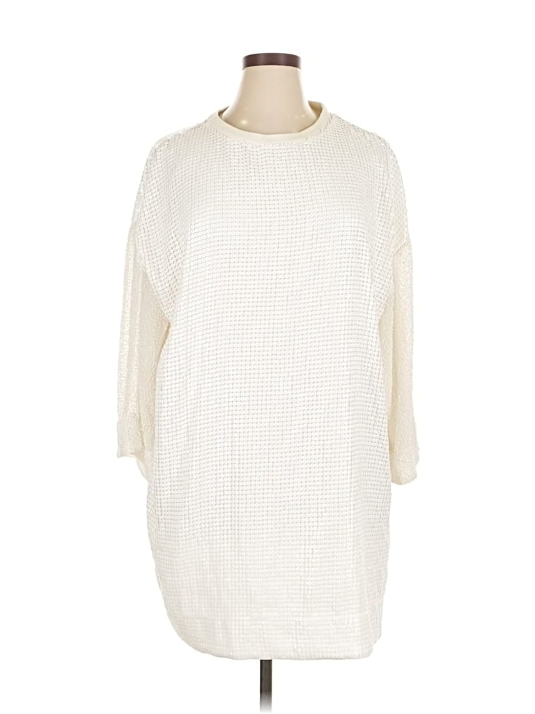 Pre-owned Let Me Be Casual Dress In White