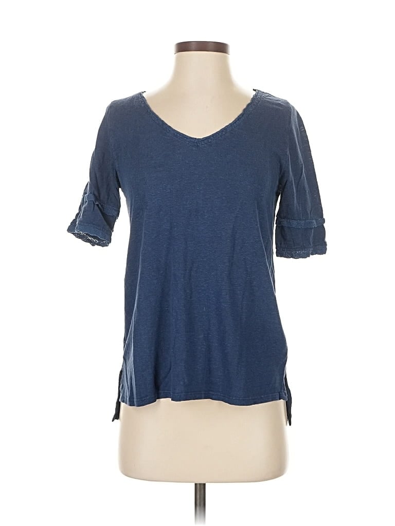 Pre-owned Meadow Rue Short Sleeve T-shirt In Blue