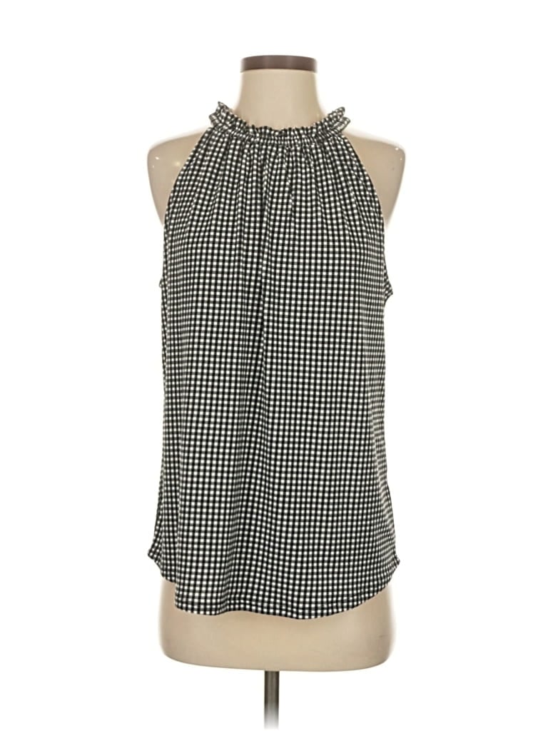 Pre-owned Adrianna Papell Sleeveless Blouse In Black