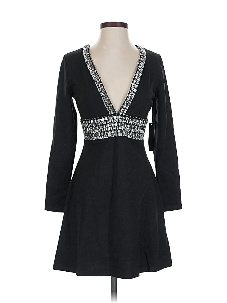 Pre-owned Venus Cocktail Dress In Black