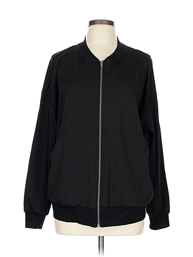Pre-owned Maurices Zip Up Hoodie In Black