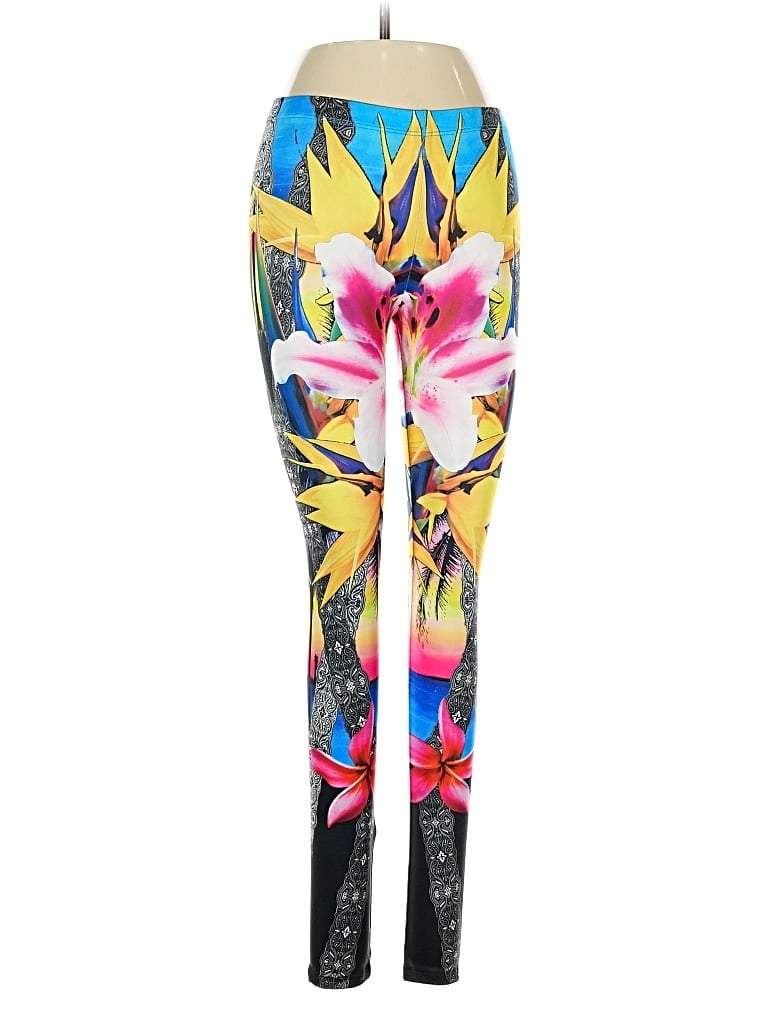 Pre-owned Assorted Brands Leggings In Yellow