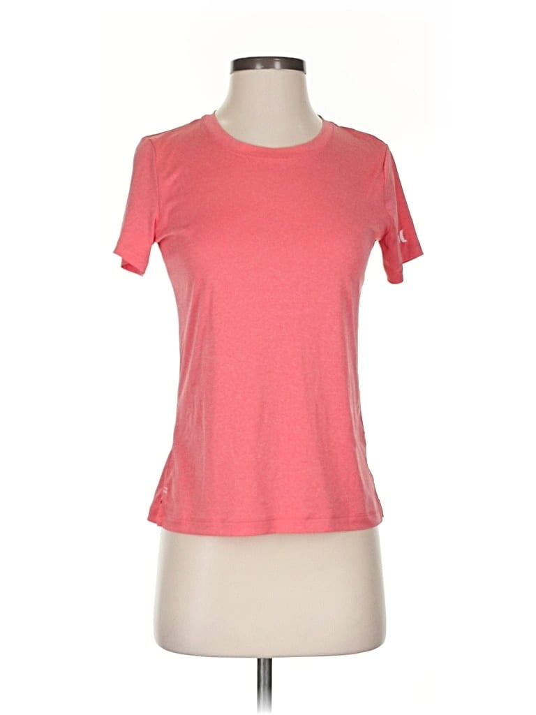Pre-owned Hurley Short Sleeve T-shirt In Pink