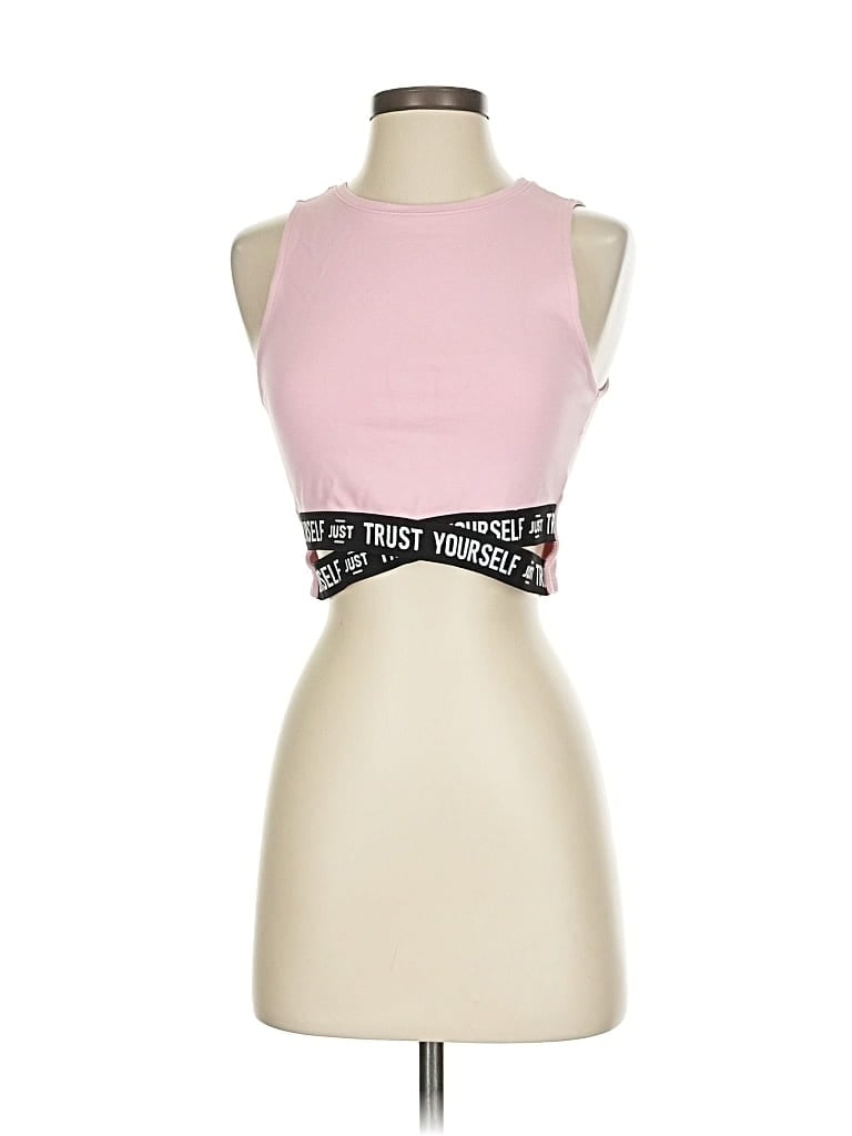 Pre-owned Assorted Brands Tank Top Pink Strapless Neckline Tops