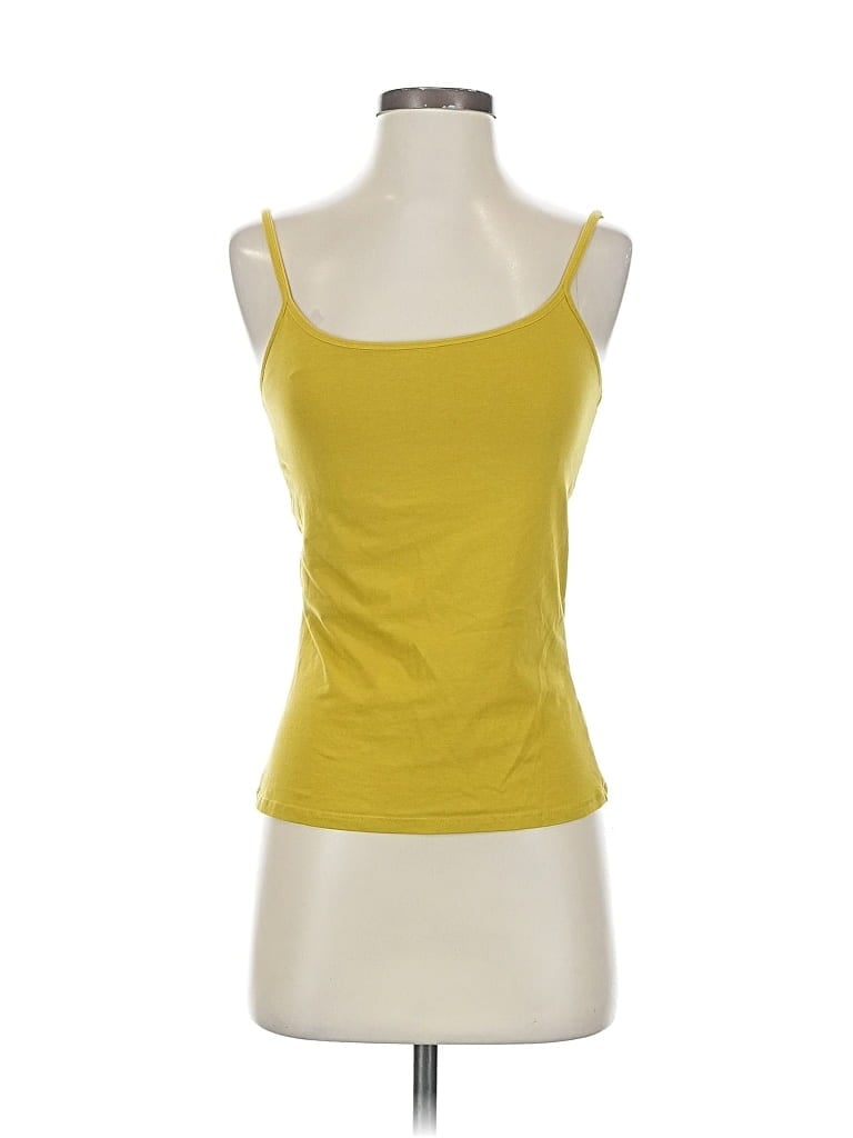 Pre-owned Jjill Tank Top Yellow Scoop Neck Tops