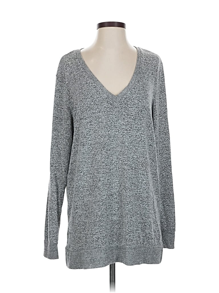 Pre-owned Lucky Brand Pullover Sweater In Gray