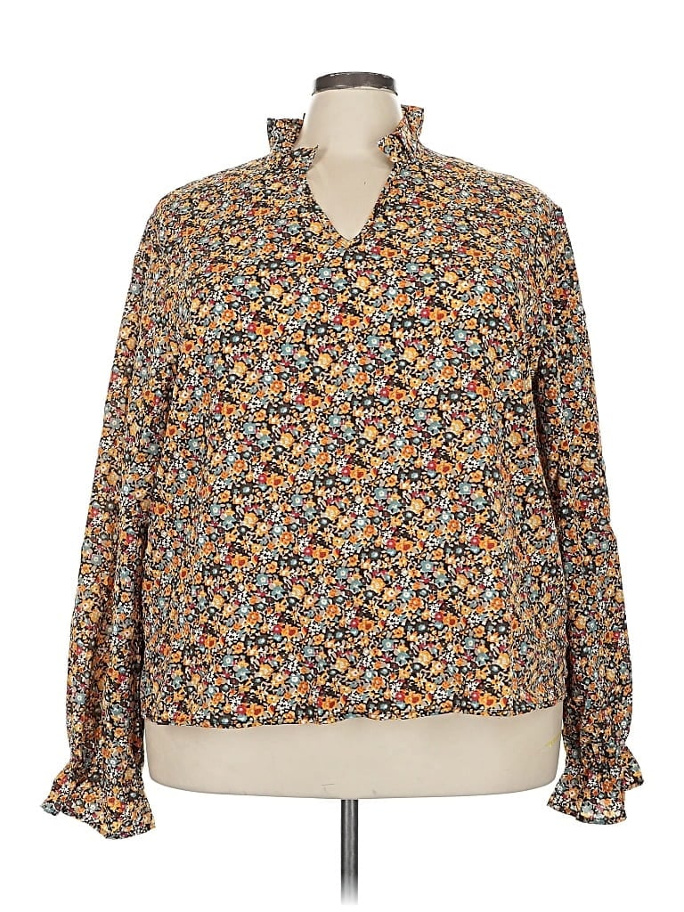 Click to view more detailed imagery on our partner's website Pre-owned Unbranded Long Sleeve Blouse In Brown