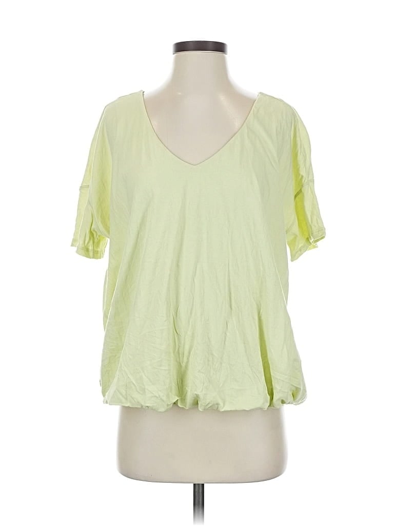 Pre-owned Maeve By Anthropologie Short Sleeve T-shirt In Green
