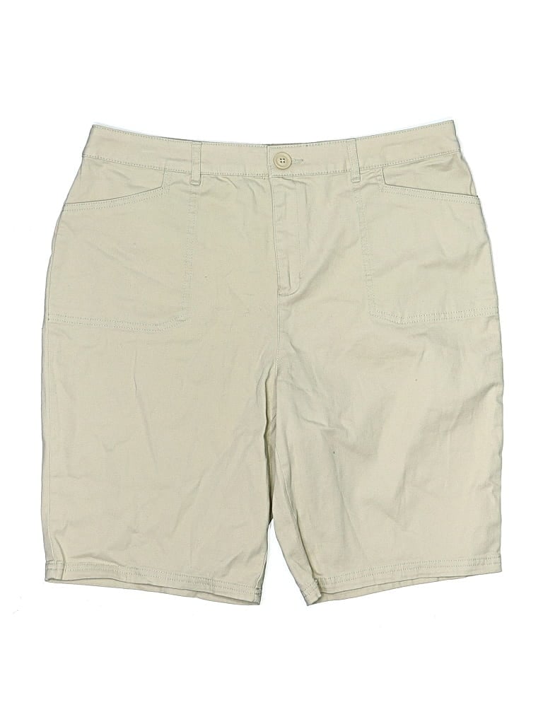 Pre-owned Croft & Barrow Khaki Shorts In Brown
