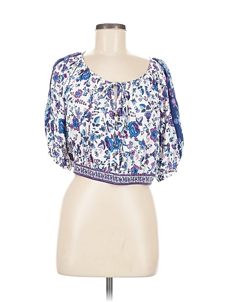 Pre-owned J By Joie 3/4 Sleeve Blouse In Blue