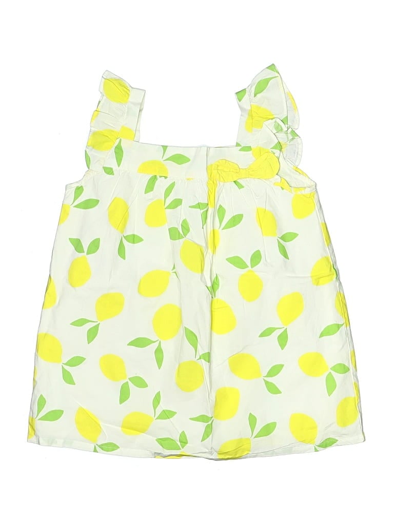 Pre-owned Gymboree Kids' Sleeveless Blouse In White