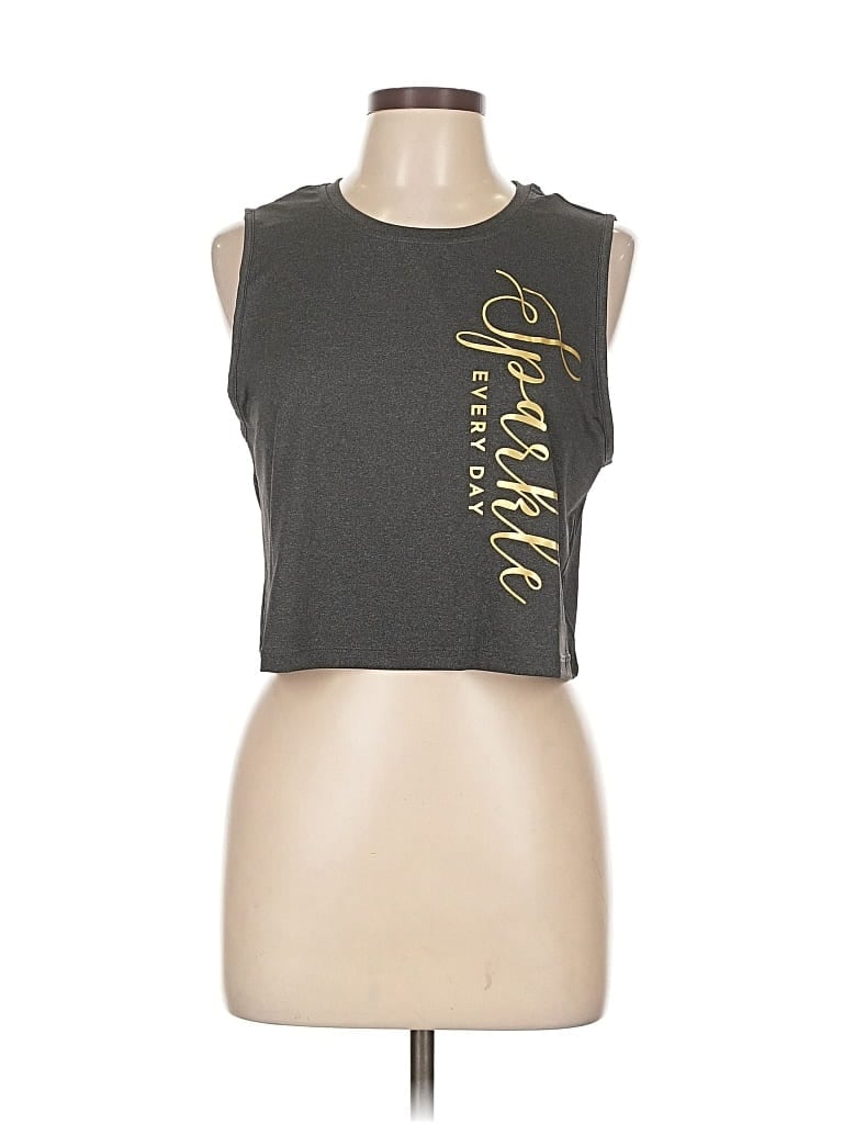 Pre-owned 2 To 5 Designs Sleeveless T-shirt In Gray