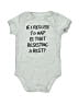 Assorted Brands 100% Cotton Gray Short Sleeve Onesie 3-6 MO / 6 MO - photo 1