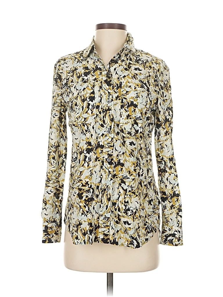 Click to view more detailed imagery on our partner's website Pre-owned Equipment Long Sleeve Blouse In Yellow