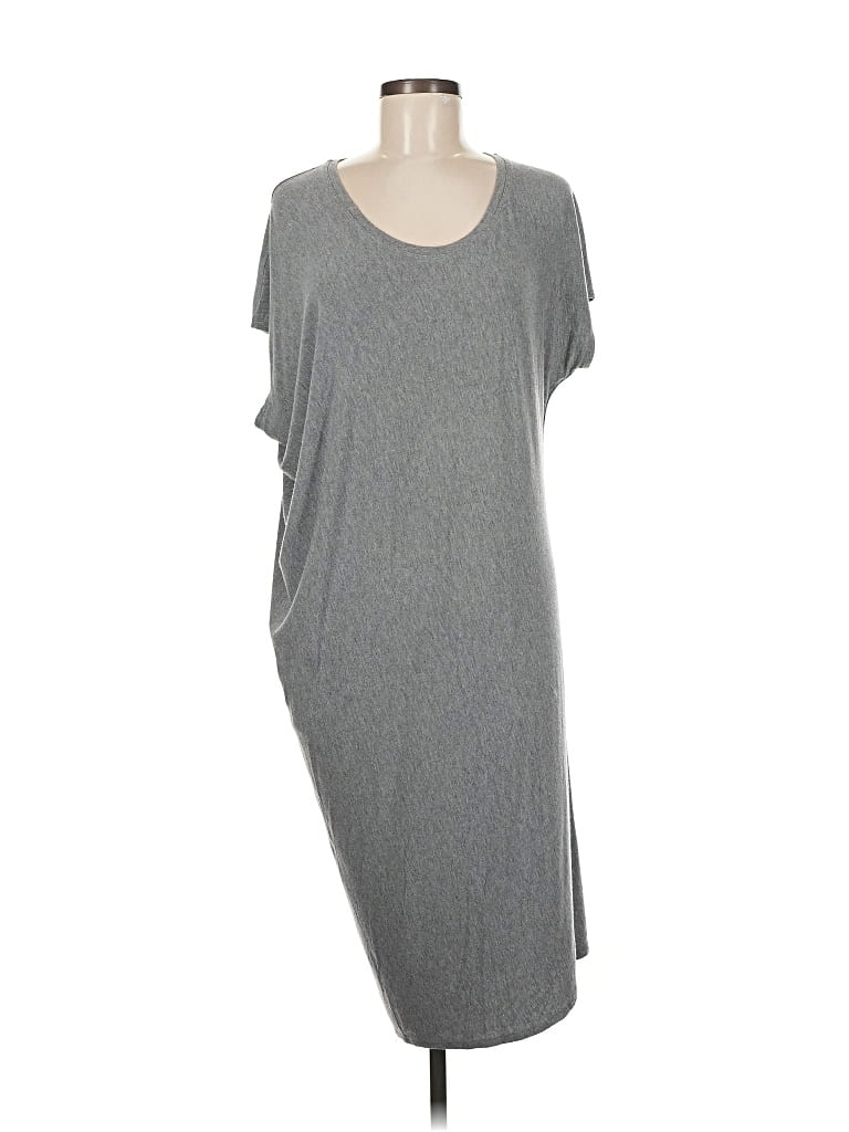 Pre-owned Athleta Casual Dress In Gray