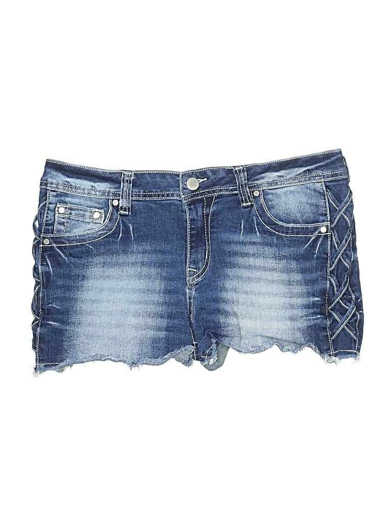 Pre-owned Flamingals By Flamingo Shop Denim Shorts In Blue