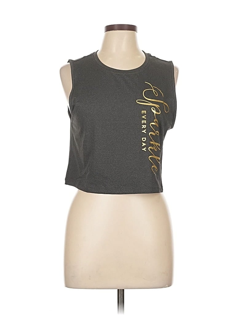 Pre-owned 2 To 5 Designs Sleeveless T-shirt In Gray