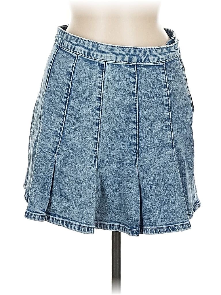 Pre-owned No Boundaries Denim Skirt In Blue