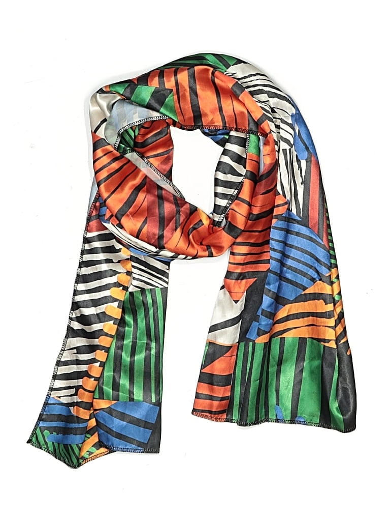 Pre-owned Assorted Brands Scarf In Orange