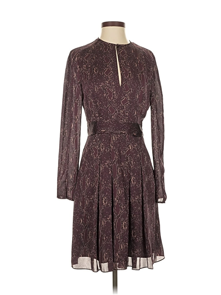 Pre-owned Equipment Cocktail Dress In Burgundy