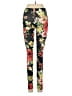Nylon Apparel Floral Black Leggings Size S - photo 2