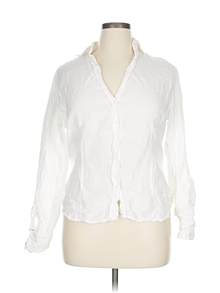 HARTFORD Pre-owned Long Sleeve Blouse In White
