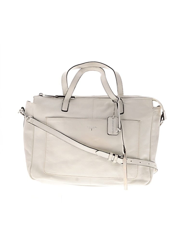 Pre-owned T Tahari Leather Satchel In White