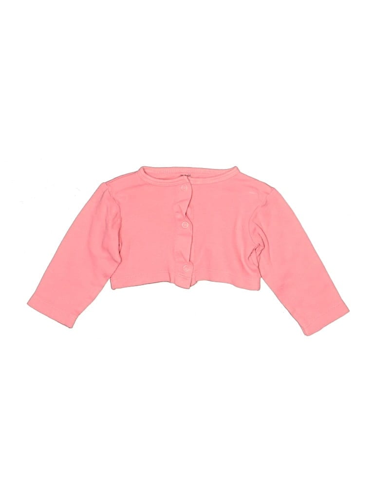 Pre-owned Touched By Nature Babies' Cardigan Sweater In Pink