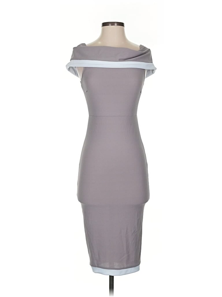 BOOHOO Pre-owned Cocktail Dress In Gray