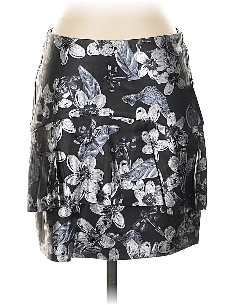 Pre-owned Zara Basic Casual Skirt In Gray