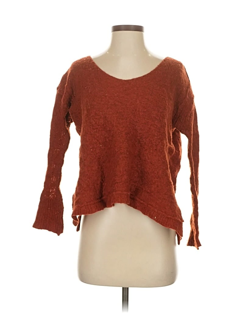 Pre-owned Free People Pullover Sweater In Orange