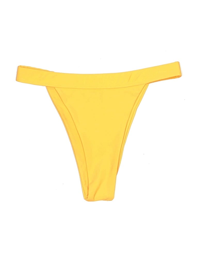 Pre-owned Unbranded Swimsuit Bottoms In Yellow