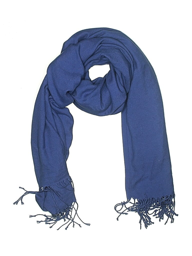 Pre-owned Love Quotes Scarf In Blue