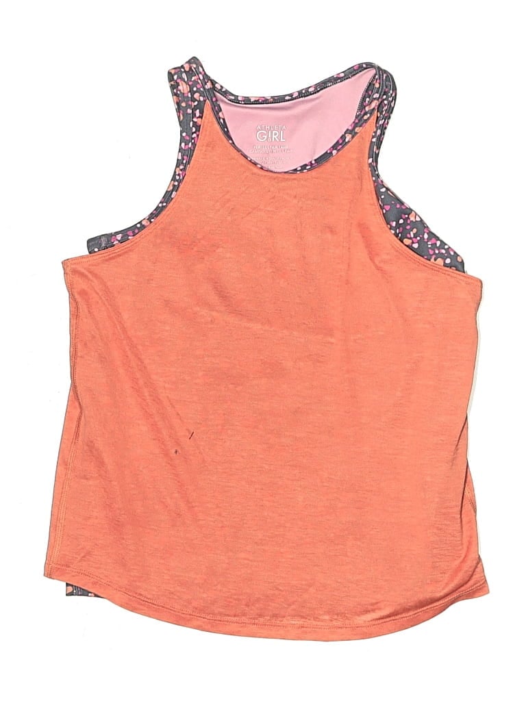 Pre-owned Athleta Girl Kids' Active Tank Top In Orange