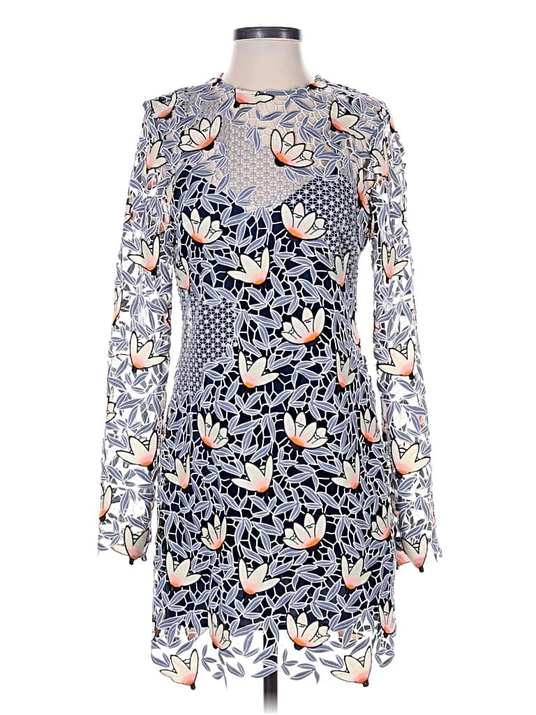 Pre-owned Self-portrait Cocktail Dress In Blue