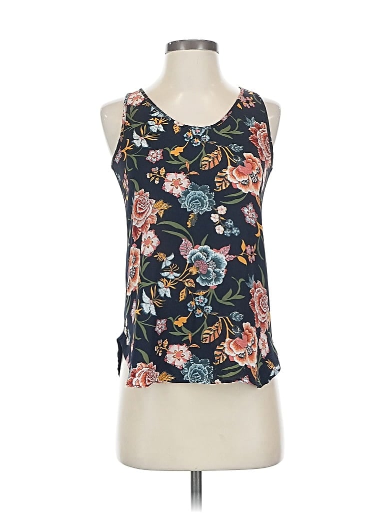 Pre-owned Ann Taylor Loft Outlet Sleeveless Top Black Scoop Neck Tops