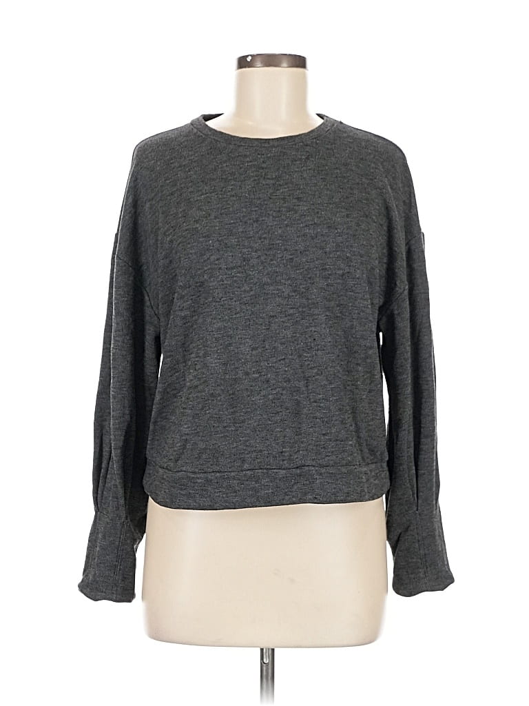 Pre-owned Express Pullover Sweater In Gray