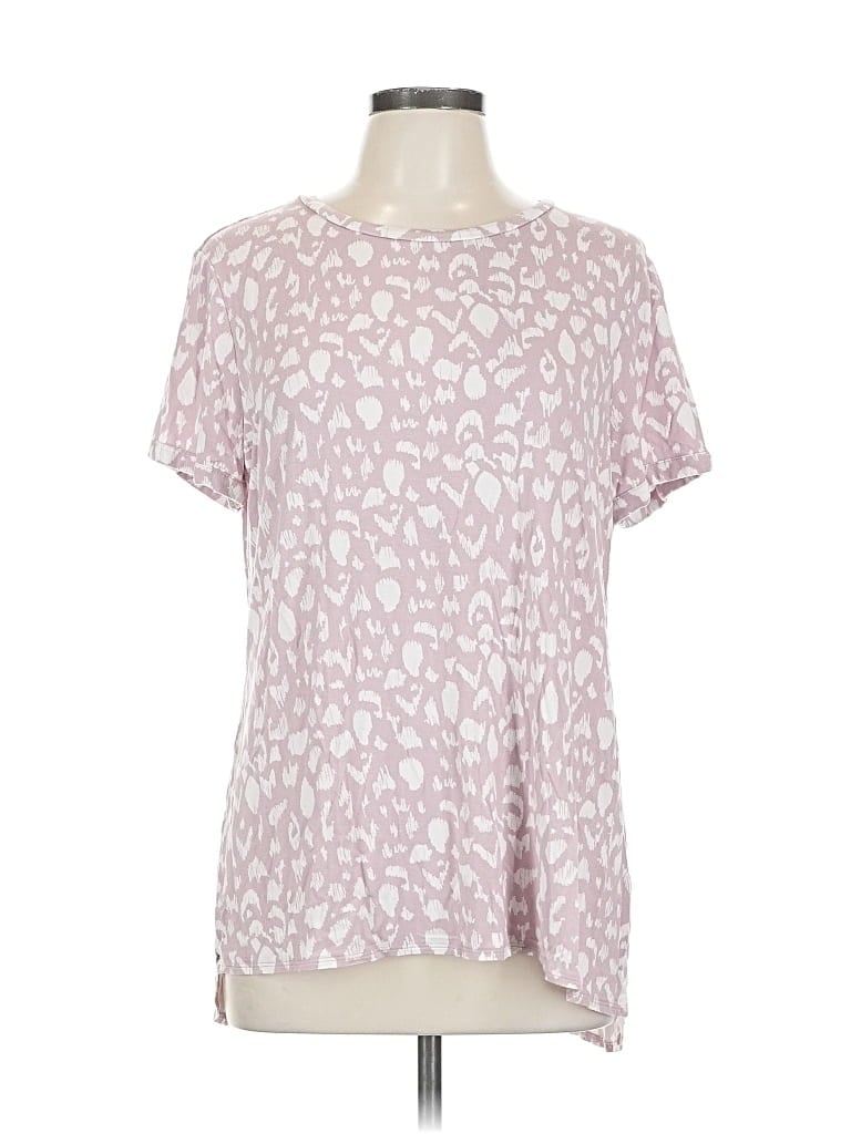 Pre-owned Ellen Tracy Short Sleeve T-shirt In Pink