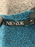 Nic + Zoe Teal Pullover Sweater Size S - photo 7