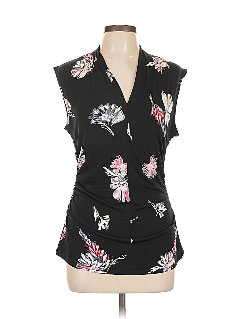 Pre-owned Vince Camuto Sleeveless Blouse In Black