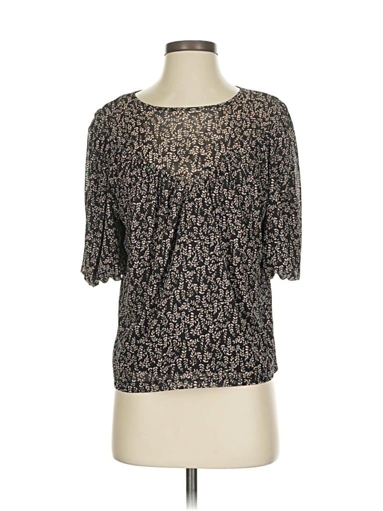 Pre-owned Evereve 3/4 Sleeve T-shirt In Gold