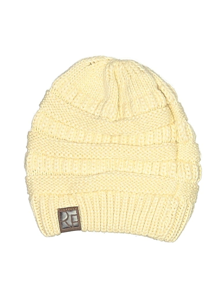 Pre-owned Assorted Brands Beanie Hat In White