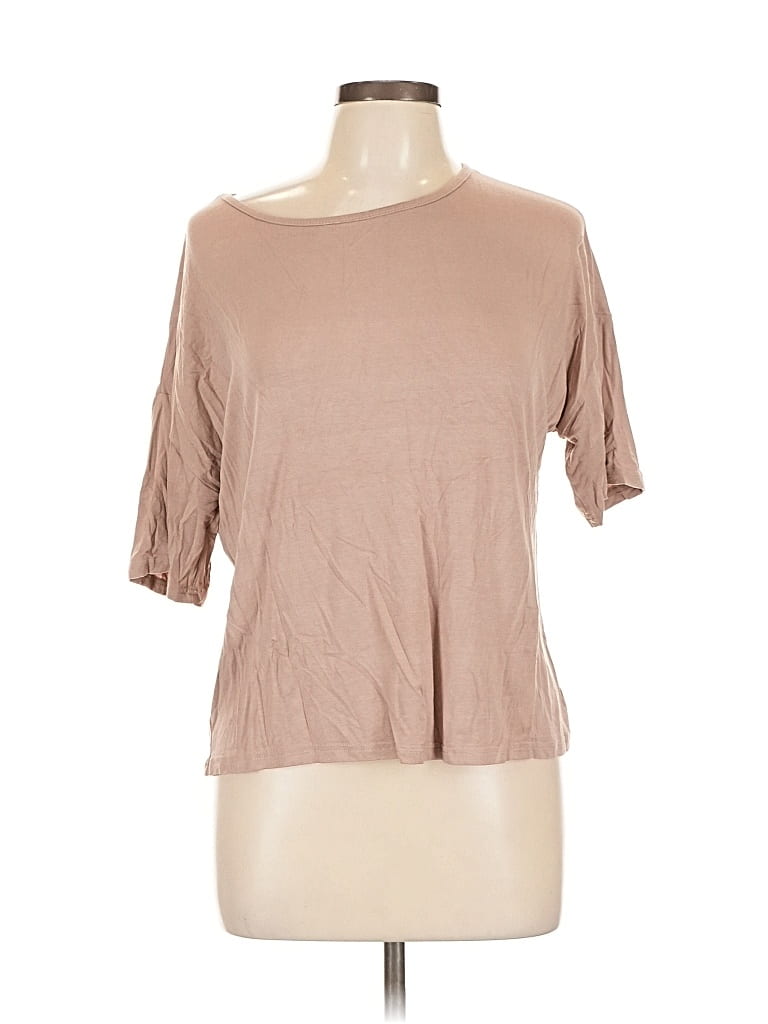 Pre-owned Kimberly C 3/4 Sleeve T-shirt In Brown