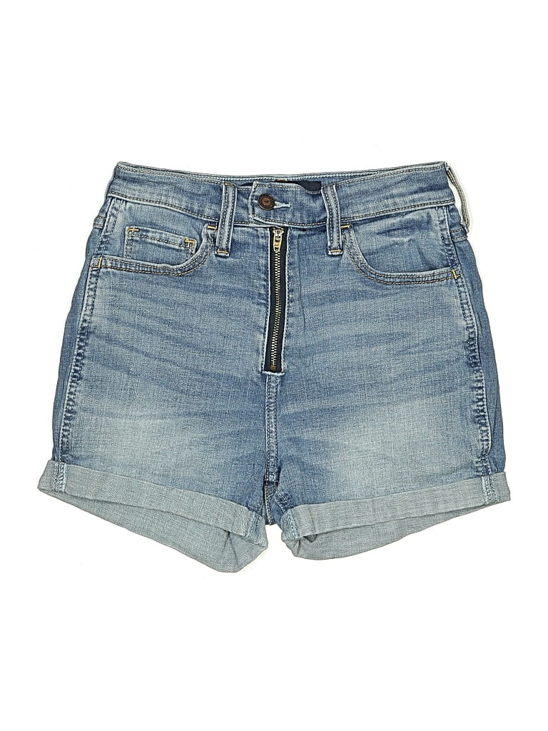 Pre-owned Hollister Denim Shorts In Blue