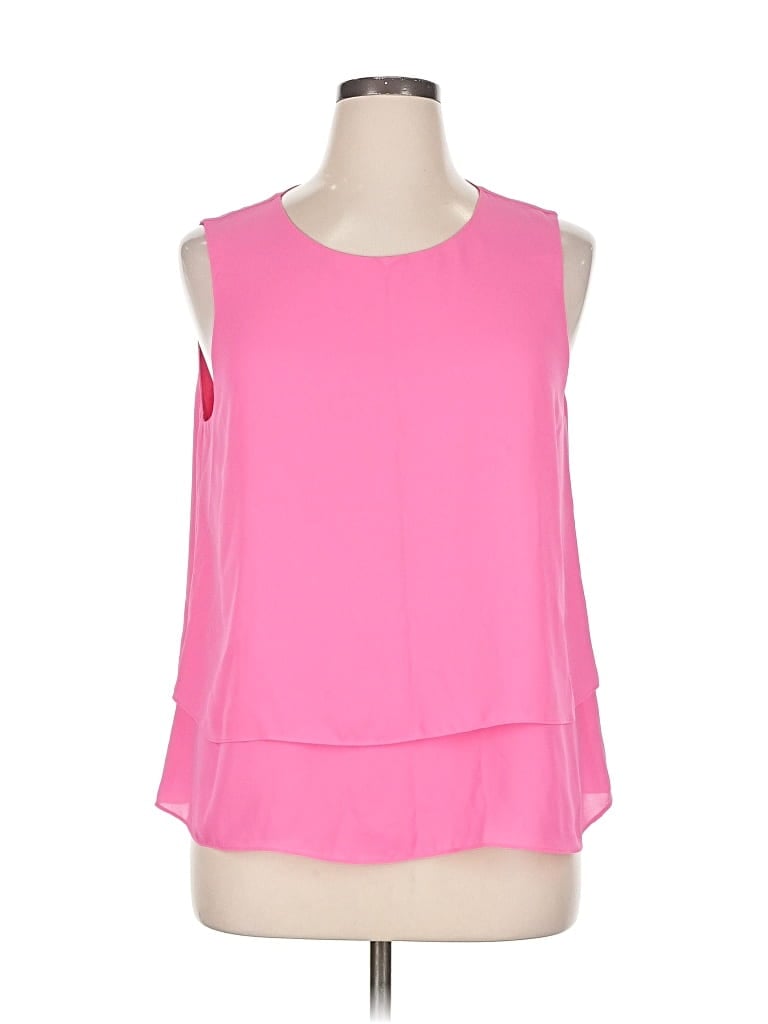 Pre-owned Melanie Lyne Sleeveless Blouse In Pink