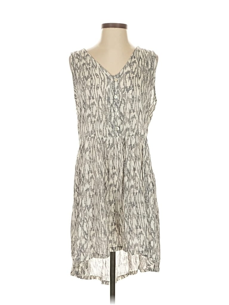 Pre-owned J Valdi Casual Dress In Gray